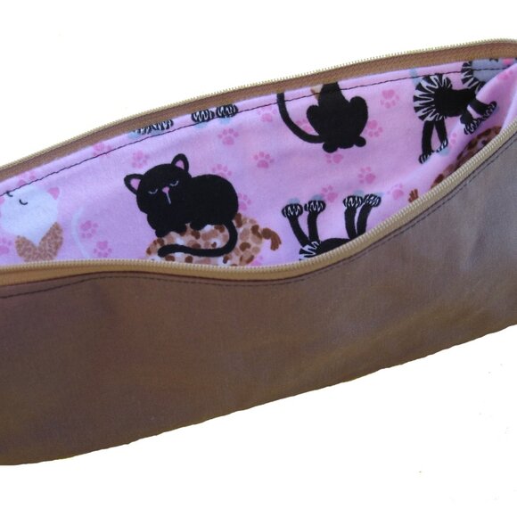 Zippered Long Pouch Flat Iron Curling Iron Bag Knitting Needle Storage NEW - Picture 8 of 10